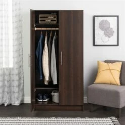 Prepac Elite Wardrobe Cabinet In Espresso Finish - 32-in -Storage Furniture Sales 2024 330746097 AlternateImage8