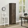 System Build Farmington Wide Storage Cabinet - 15.67-in X 18.19-in X 71.85-in - Rustic
