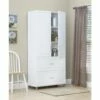System Build Kendall 2-Door/2-Drawer Storage Cabinet - 15.38-in X 35.69-in X 74.31-in - White