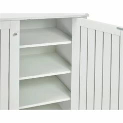 Brassex Multi-Tier Shoe Cabinet White - 12-Pair Capacity - 15.25-in X 33.5-in -Storage Furniture Sales 2024 330755947 AlternateImage1