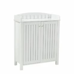 Brassex Multi-Tier Shoe Cabinet White - 12-Pair Capacity - 15.25-in X 33.5-in