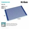 KRAUS Multipurpose Workstation Sink Roll-Up Dish Drying Rack In Dark Blue