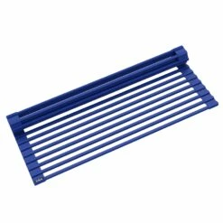 KRAUS Multipurpose Over-Sink Roll-Up Dish Drying Rack In Dark Blue -Storage Furniture Sales 2024 330765015 MainImage 001