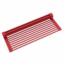 KRAUS Multipurpose Over-Sink Roll-Up Dish Drying Rack In Red -Storage Furniture Sales 2024 330765019 MainImage 001