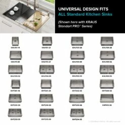 KRAUS Multipurpose Over-Sink Roll-Up Dish Drying Rack In Light Grey -Storage Furniture Sales 2024 330765029 AlternateImage6