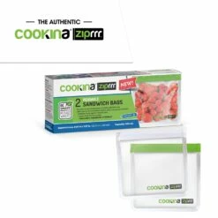 COOKINA ZipRRR Sandwich And Storage Bags - 20.5-cm X 20-cm - 850-ml - 2-Piece -Storage Furniture Sales 2024 330768929 MainImage 001