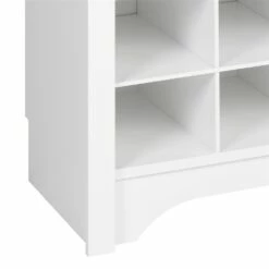"Prepac Shoe Cubby Console - 60"" - White"