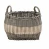 Vifah Hannah Storage And Laundry Basket - Oval - Resin - 17-in