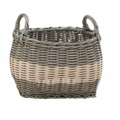Vifah Hannah Storage And Laundry Basket - Oval - Resin - 17-in