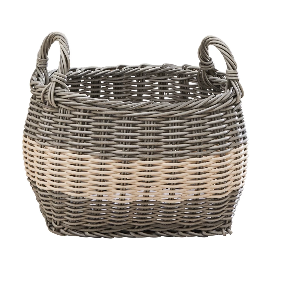 Vifah Hannah Storage And Laundry Basket - Oval - Resin - 17-in 3 Vifah Hannah Storage And Laundry Basket - Oval - Resin - 17-in - Image 3