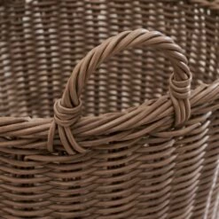 Vifah Mila Storage And Organizing Basket With Handles - Round - Resin - 19-in -Storage Furniture Sales 2024 330770126 AlternateImage2