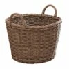 Vifah Mila Storage And Organizing Basket With Handles - Round - Resin - 19-in