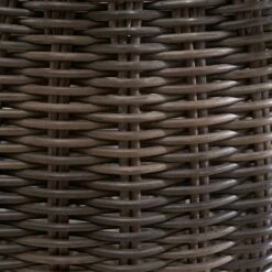 Vifah Valeria Plant Pot And Laundry Basket With Handles - Round - Resin - 18-in