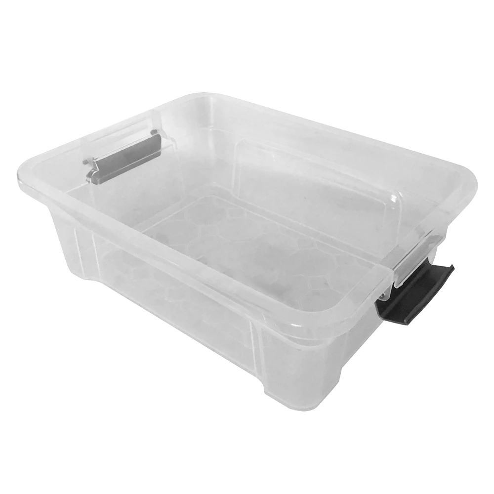 Modern Homes Mh 12.5 L Clear Tote With Standard Snap Lid 2 Modern Homes Mh 12.5 L Clear Tote With Standard Snap Lid - Image 2
