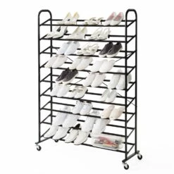 Neatfreak 40-Pair Black Metal Shoe Tree Tower -Storage Furniture Sales 2024 330799000 AlternateImage1