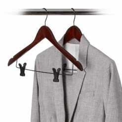 Neatfreak Set Of 18 Wood Shirt Hangers With Clips -Storage Furniture Sales 2024 330799006 MainImage 001