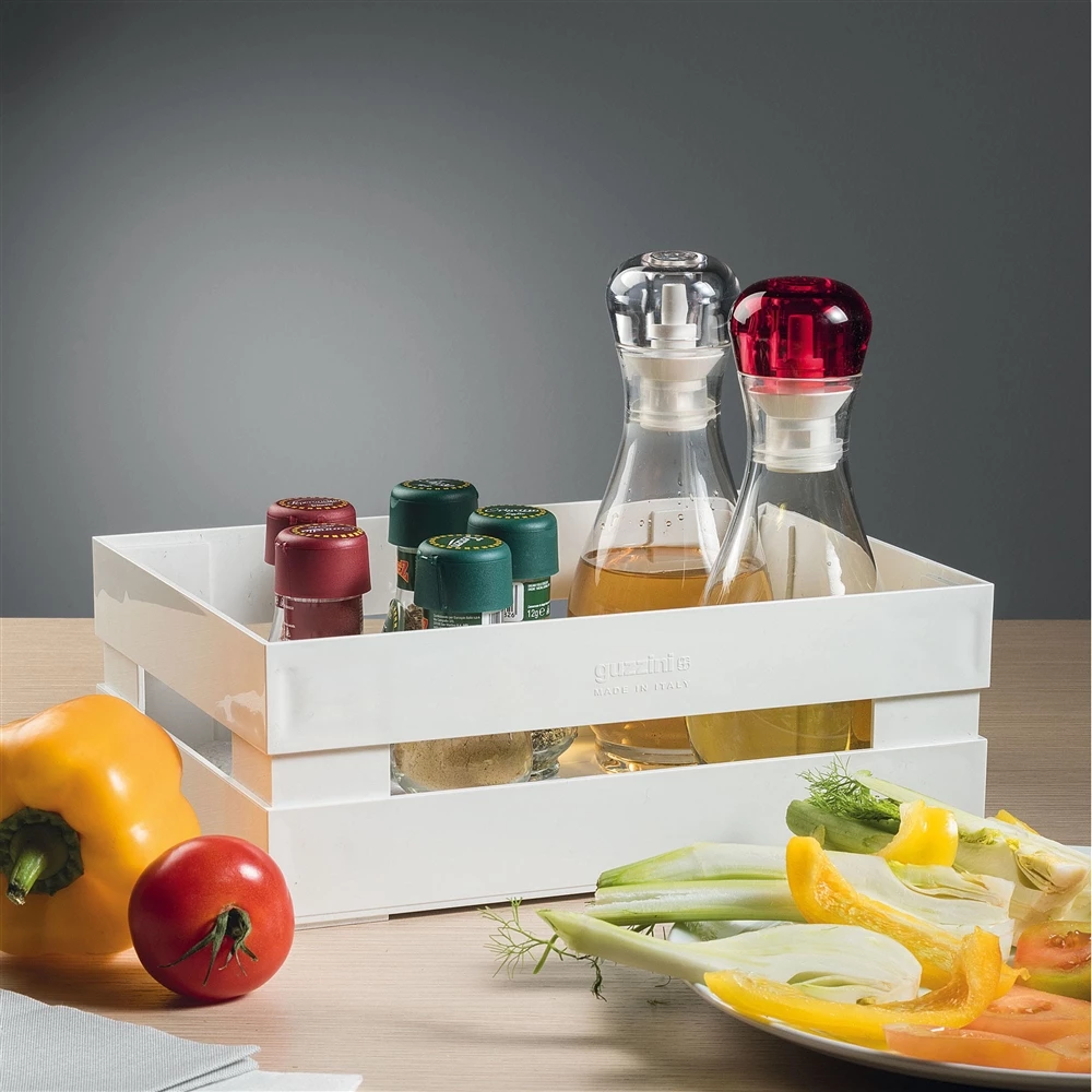 Guzzini Kitchen Active 8.9-in W X 3.2-in H X 6-in D White Plastic Bin 2 Guzzini Kitchen Active 8.9-in W X 3.2-in H X 6-in D White Plastic Bin - Image 2