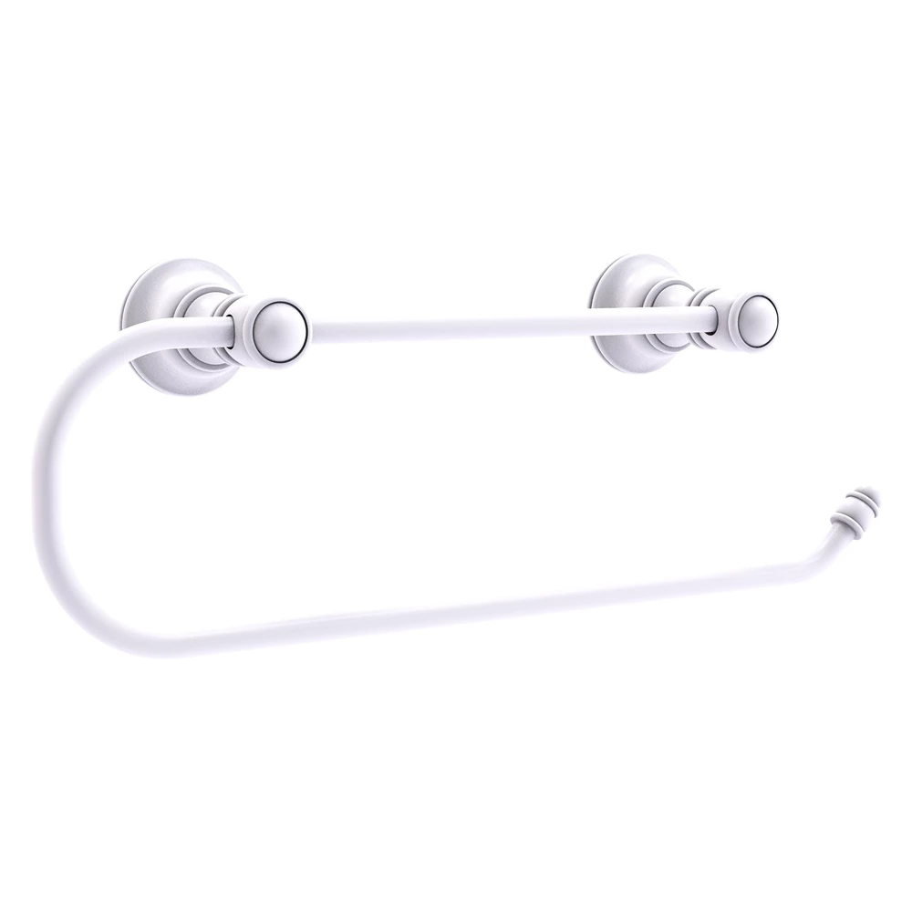 Allied Brass Metal Matte White Mounted Paper Towel Holder 1 Allied Brass Metal Matte White Mounted Paper Towel Holder