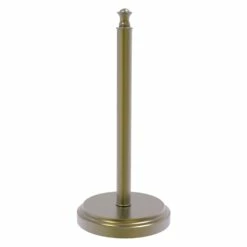 Allied Brass Metal Freestanding Antique Brass Paper Towel Holder