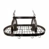 Home Collection 19.25-in X 35.5-in Oil Rubbed Bronze Lighted Pot Rack
