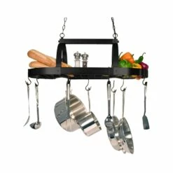 Home Collection 19.25-in X 35.5-in Oil Rubbed Bronze Lighted Pot Rack -Storage Furniture Sales 2024 330875778 AlternateImage4