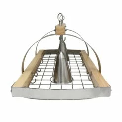 Home Collection 19.75-in X 36.25-in Brushed Nickel Lighted Pot Rack -Storage Furniture Sales 2024 330875788 AlternateImage5