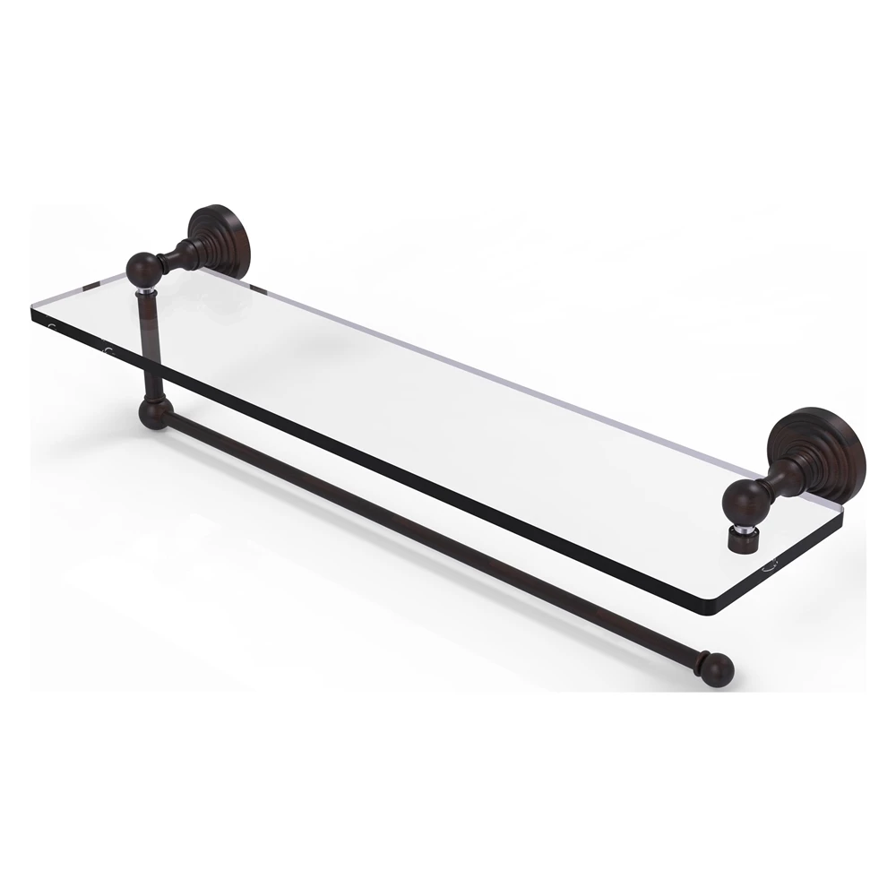 Allied Brass 22-in Metal Mounted Venetian Bronze Paper Towel Holder 1 Allied Brass 22-in Metal Mounted Venetian Bronze Paper Towel Holder