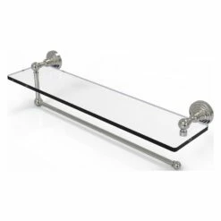 Allied Brass 22-in Metal Mounted Satin Nickel Paper Towel Holder