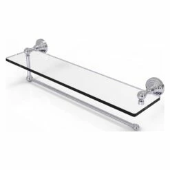 Allied Brass 22-in Metal Mounted Polished Chrome Paper Towel Holder