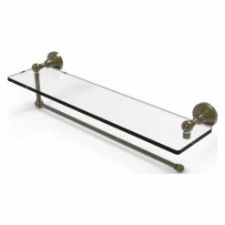 Allied Brass 22-in Metal Mounted Antique Brass Paper Towel Holder