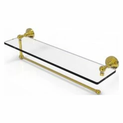 Allied Brass 22-in Metal Mounted Polished Brass Paper Towel Holder