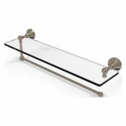 Allied Brass 22-in Metal Mounted Antique Pewter Paper Towel Holder