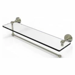Allied Brass 22-in Metal Mounted Polished Nickel Paper Towel Holder