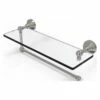 Allied Brass 16-in Metal Mounted Satin Nickel Paper Towel Holder