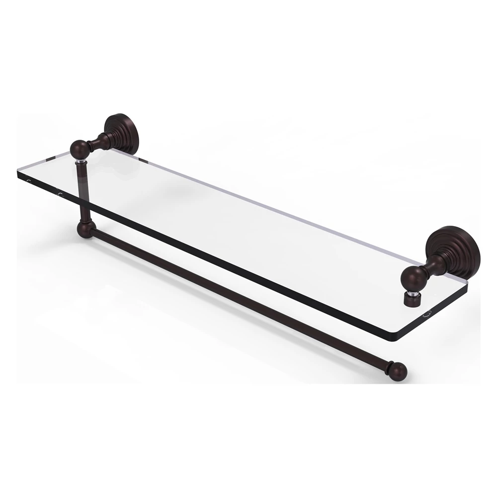 Allied Brass 22-in Metal Mounted Antique Bronze Paper Towel Holder 1 Allied Brass 22-in Metal Mounted Antique Bronze Paper Towel Holder