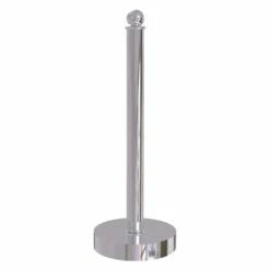 Allied Brass Metal Freestanding Polished Chrome Paper Towel Holder