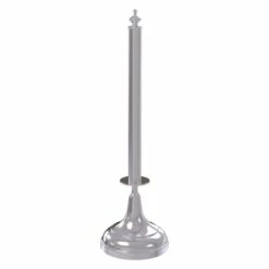 Allied Brass Metal Satin Chrome Paper Freestanding Towel Holder