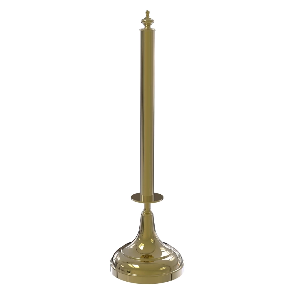 Allied Brass Metal Unlacquered Brass Freestanding Paper Towel Holder 1 Allied Brass Metal Unlacquered Brass Freestanding Paper Towel Holder