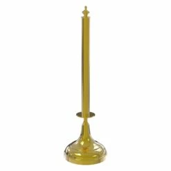 Allied Brass Metal Polished Brass Freestanding Paper Towel Holder