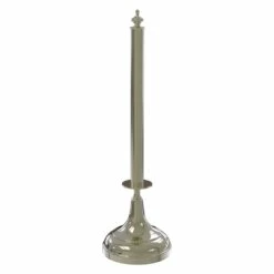 Allied Brass Metal Polished Nickel Freestanding Paper Towel Holder