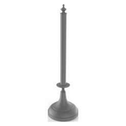 Allied Brass Metal Matte Grey Paper Freestanding Towel Holder