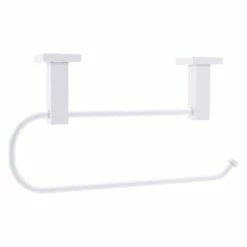 Allied Brass Montero Metal Mounted Matte White Paper Towel Holder