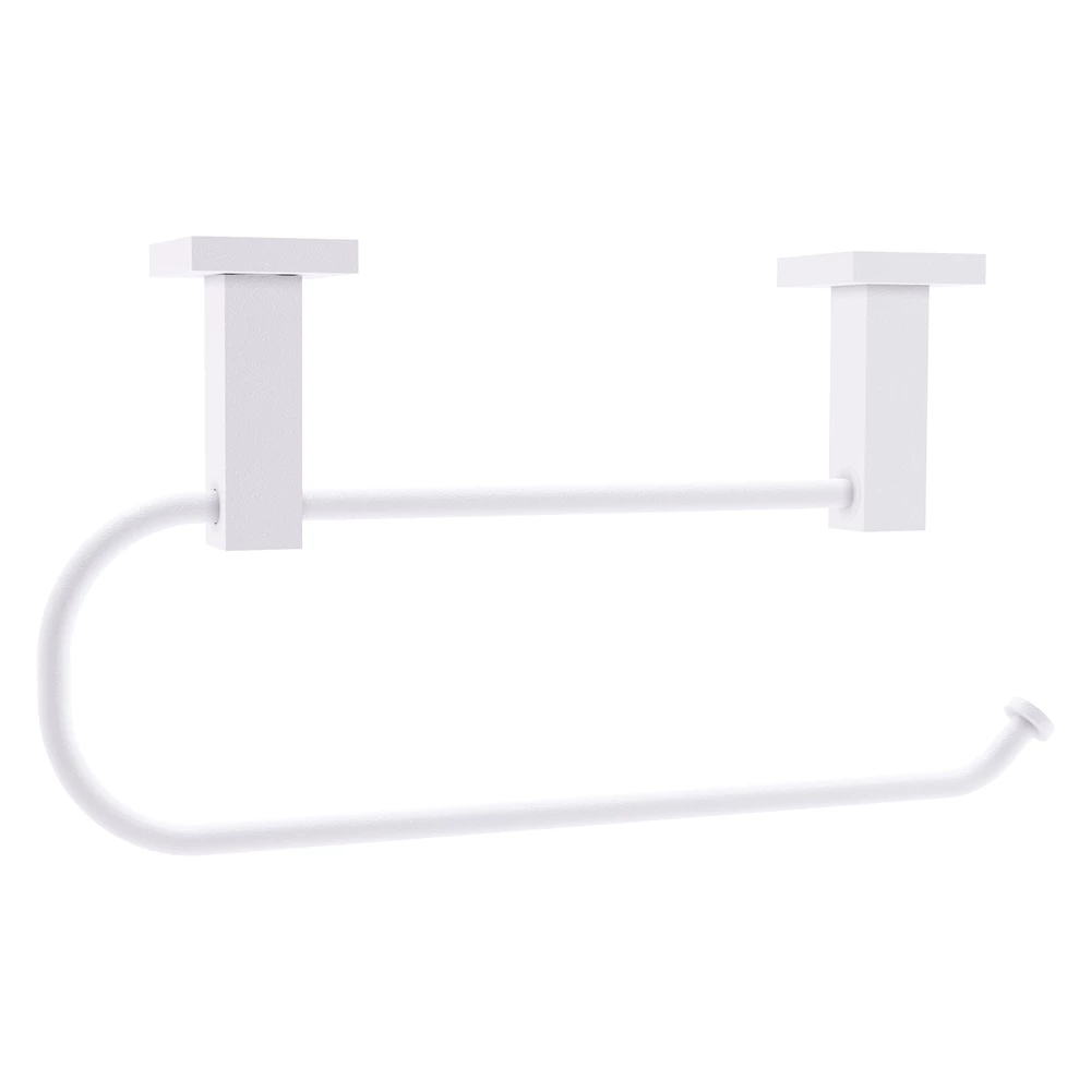 Allied Brass Montero Metal Mounted Matte White Paper Towel Holder 1 Allied Brass Montero Metal Mounted Matte White Paper Towel Holder