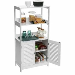 VASAGLE 11.5-in White Wood Composite Freestanding Storage Cabinet -Storage Furniture Sales 2024 330912827 AlternateImage4