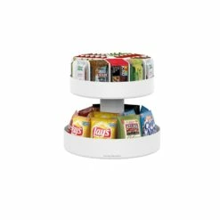 Mind Reader White 2-Tier Plastic Full Circle Tabletop Lazy Susan -Storage Furniture Sales 2024 330917577 AlternateImage2