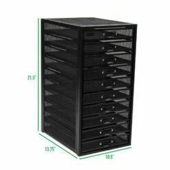 Mind Reader 10.5-in W X 21.5-in H 10-Tier Freestanding Metal Cabinet Organizer -Storage Furniture Sales 2024 330918055 AlternateImage6