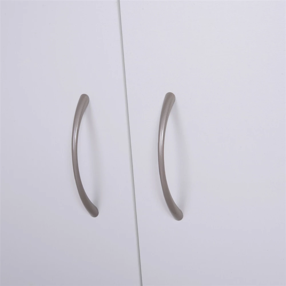 HomCom White Wood Contemporary Shoe Cabinet With Compartments 2 HomCom White Wood Contemporary Shoe Cabinet With Compartments - Image 2