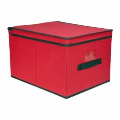 Northlight 16-in Red And Green Collapsible Christmas Decoration Storage Box With Handles 7 Northlight 16-in Red And Green Collapsible Christmas Decoration Storage Box With Handles -Storage Furniture Sales 2024 330933134 AlternateImage1