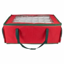 Northlight 24-in Red And Green Christmas Ornament Storage Bag With Dividers 11 Northlight 24-in Red And Green Christmas Ornament Storage Bag With Dividers -Storage Furniture Sales 2024 330933158 AlternateImage2