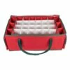 Northlight 24-in Red And Green Christmas Ornament Storage Bag With Dividers